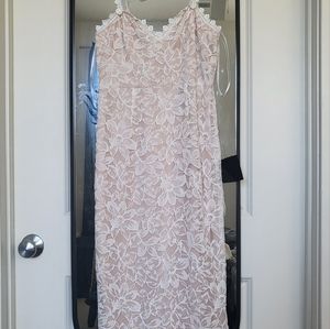 Lulus Midi White/ Cream Dress